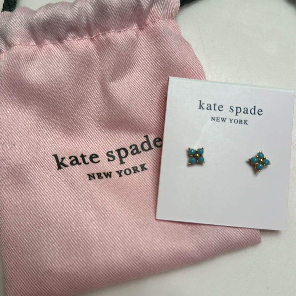Kate Spade Turquoise Flower Earrings